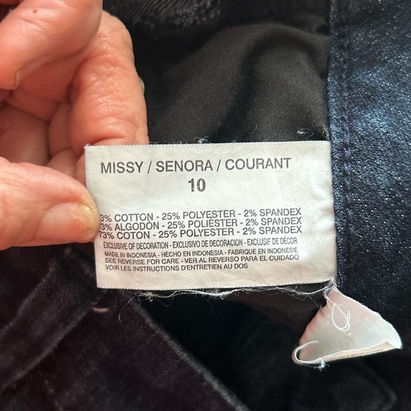 NINE WEST Vintage Boho 30/10 Indigo High Rise Cropped Jeans. - Picture 5 of 5